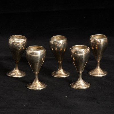 Lot 269 - Set of Five Sterling Silver Cordials