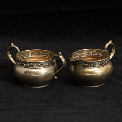 Lot 276 - Gorham Sterling Creamer and Sugar Bowl
