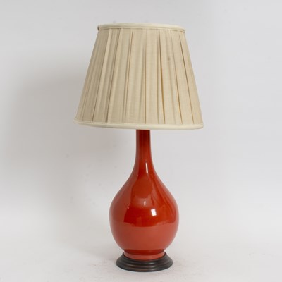 Lot 293 - Orange Ceramic Vase