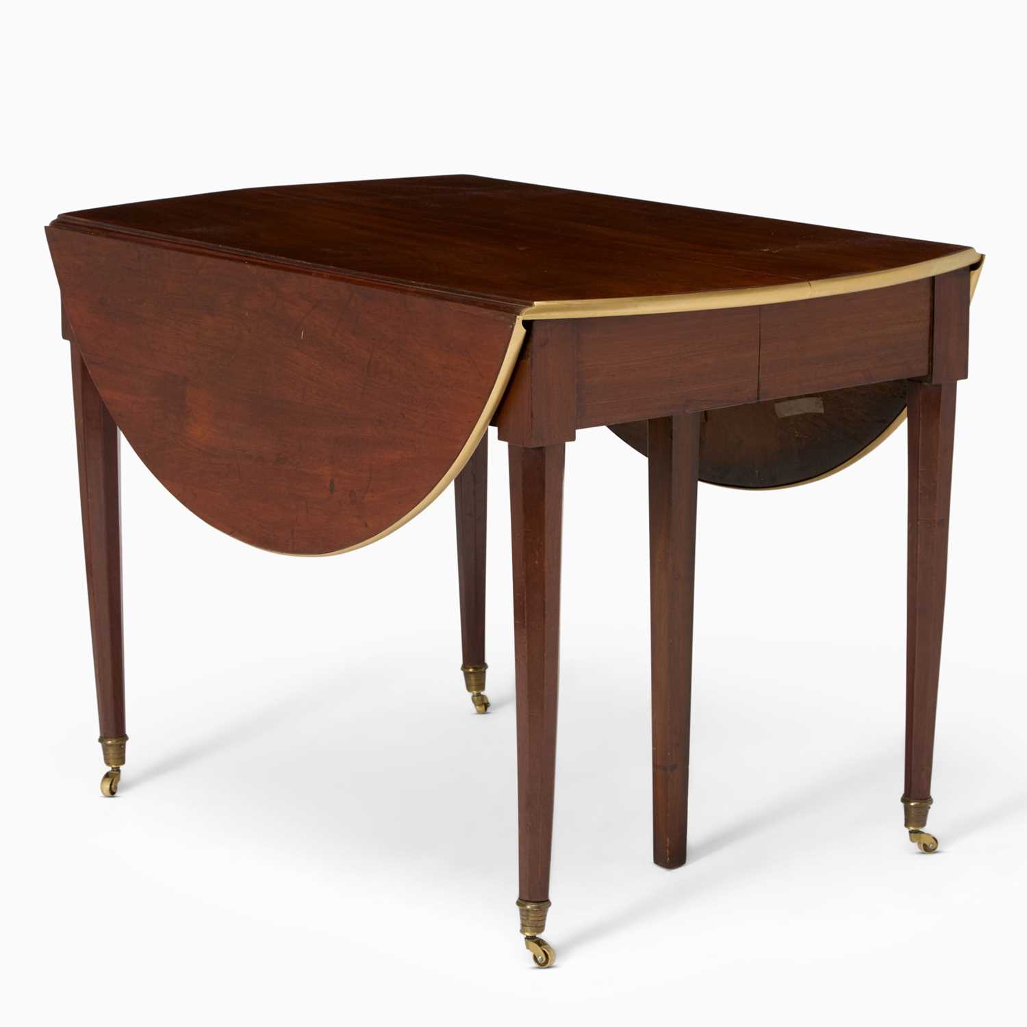 Lot 561 - Louis XVI Brass-Mounted Mahogany Extension Dining Table