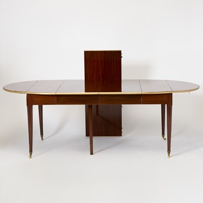 Lot 561 - Louis XVI Brass-Mounted Mahogany Extension Dining Table