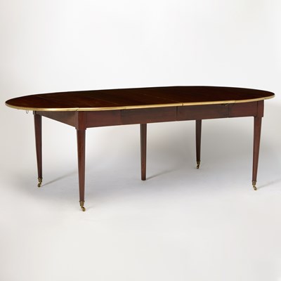 Lot 561 - Louis XVI Brass-Mounted Mahogany Extension Dining Table