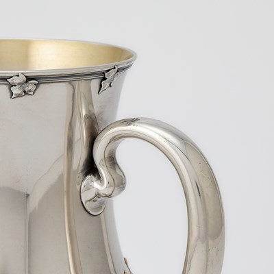 Lot 218 - New York City History: Tiffany & Co. Sterling Silver and Gold Loving Cup