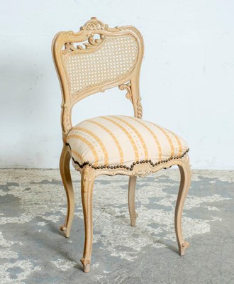 Lot 390 - Victorian Style Carved Cane Back Side Chair