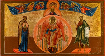 Lot 1012 - Russian Icon of the Mother of God, "Sophia the Wisdom of God"