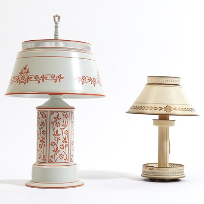 Lot 313 - Two Tole Lamps