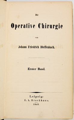 Lot 58 - Important medical works, including one belonging to Friedrich von Esmarch