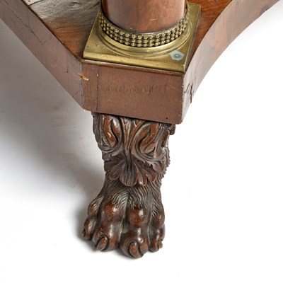 Lot 165 - Classical Mahogany Marble Top Pier Table