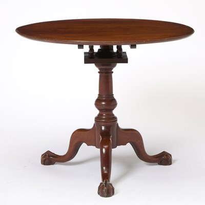 Lot 181 - Chippendale Mahogany and Walnut Tea Table