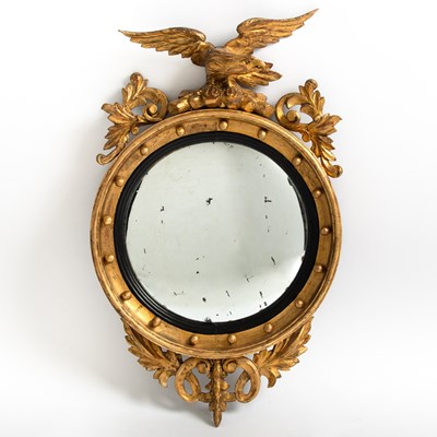 Lot 160 - Classical Giltwood Girandole Mirror