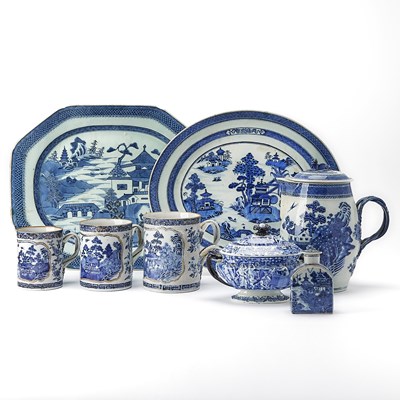 Lot 131 - Group of Chinese Export Blue and White Porcelain