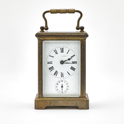 Lot 3237 - Gilt-Brass Carriage Clock