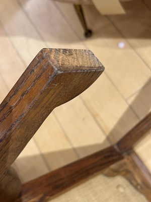 Lot 347 - Marc Du Plantier Upholstered Limed Oak "Egyptian" Side Chair