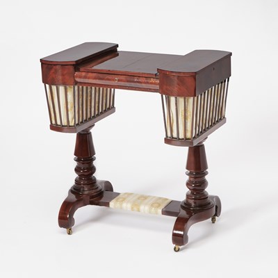 Lot 514 - Baltic Neoclassical Mahogany Work Table