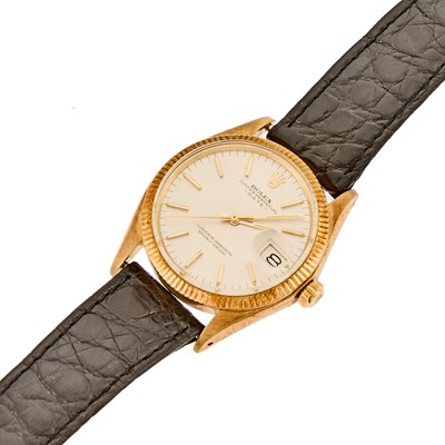 Lot 1145 - Rolex Gold Oyster Perpetual 'Date' Wristwatch, Ref. 1503