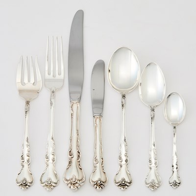 Lot 578 - Reed & Barton Sterling Silver "Savannah" Pattern Flatware Service