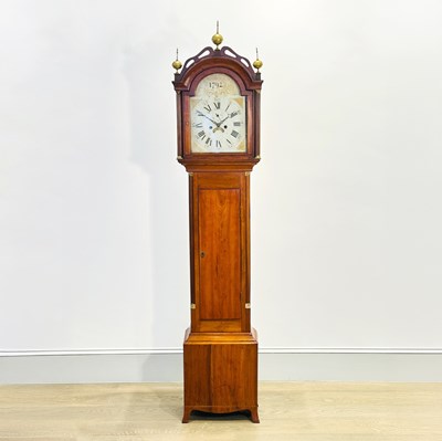 Lot 1036 - Federal Inlaid Cherry Tall Clock