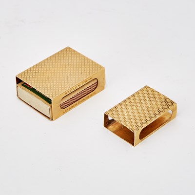 Lot 3134 - Two Cartier Gold Match Box Holders