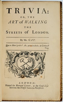Lot 9 - The first edition, first printing of Gay's Trivia... and a saucy imitator