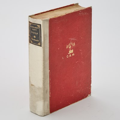 Lot Charles Blair MacDonald's classic golf book Scotland's Gift