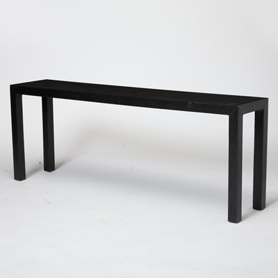 Lot 308 - Faux Lizard Skin Clad Console