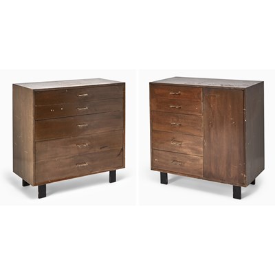 Lot 353 - Two George Nelson for Herman Miller Walnut Chests of Drawers