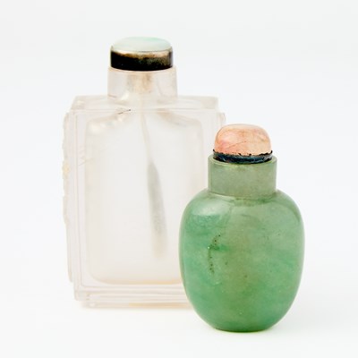 Lot 415 - Two Chinese Hardstone Snuff Bottles