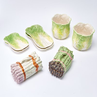 Lot 3014 - Group of Majolica Cabbage Wares