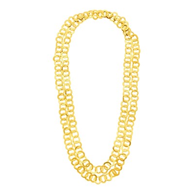 Lot 3 - Tiffany & Co., Long Gold Chain Necklace
