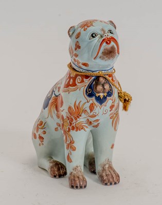 Lot 369 - Italian Hand Painted Porcelain Pug