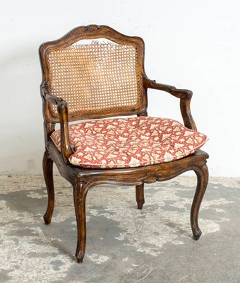 Lot 393 - Louis XV Style Mahogany Bergère