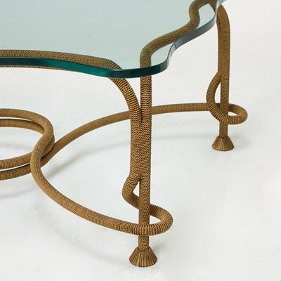 Lot 288 - Gilt-Metal and Glass Low Table