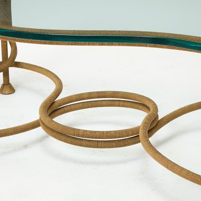 Lot 288 - Gilt-Metal and Glass Low Table