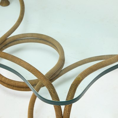 Lot 288 - Gilt-Metal and Glass Low Table