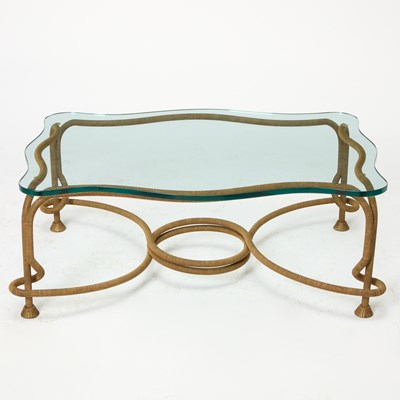 Lot 288 - Gilt-Metal and Glass Low Table