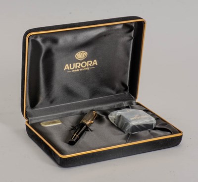 Lot 396 - Aurora 'Argento Massiccio' Fountain Pen