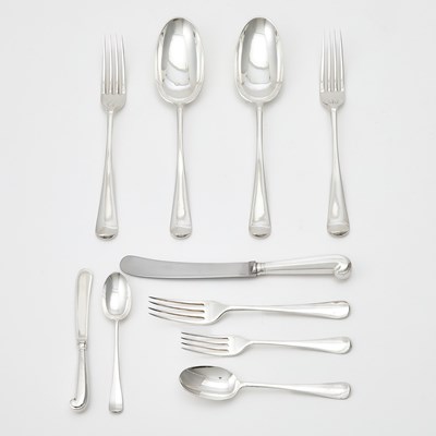 Lot 132 - Elizabeth II Sterling Silver Flatware Service