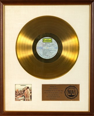 Lot 197 - Woodstock Gold Record presented to Sunny Schnier