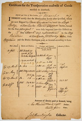 Lot 110 - Signed by Revolutionary General Jedediah Huntington