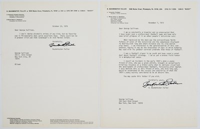 Lot 140 - Buckminster Fuller on American Football and Irish Pubs in Philly