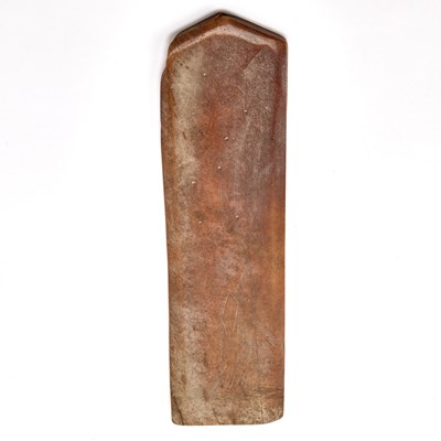 Lot 11 - A Chinese Archaic Jade Axe, Yu Gui