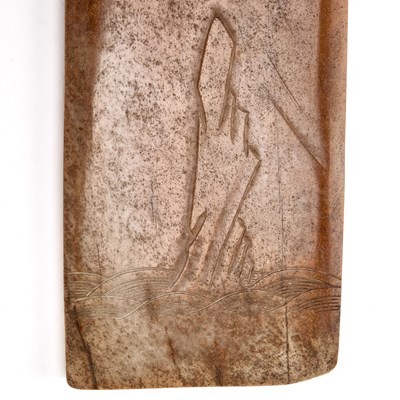 Lot 11 - A Chinese Archaic Jade Axe, Yu Gui