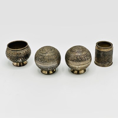 Lot 1228 - Group of Chinese Silver Table Articles