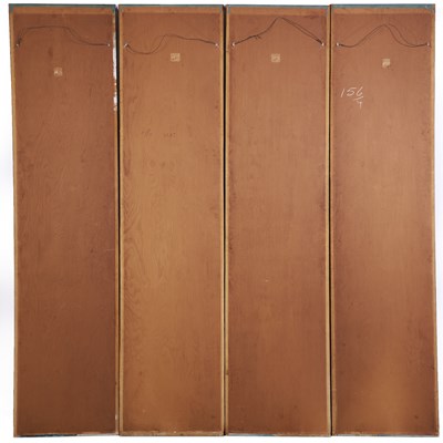 Lot 12 - A Rare and Unusual Set of Four Chinese Export Wallpaper Panels for the American Market