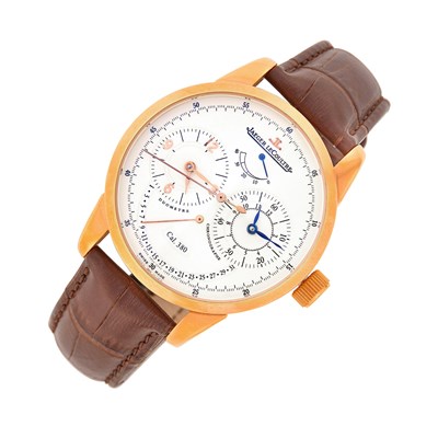 Lot 78 - Jaeger LeCoultre Gentleman's Rose Gold 'Duometre' Chronographe Wristwatch, Ref. 600.2.28.S