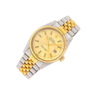 Lot 30 - Rolex Gentleman's Stainless Steel and Gold 'Datejust' Wristwatch, Ref. 16013