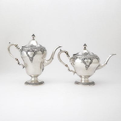 Lot 214 - Watson Sterling Silver Teapot and Coffee Pot
