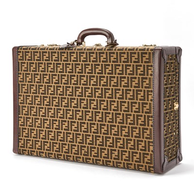 Lot 3323 - Vintage Fendi Zucca Monogram Hard Suitcase