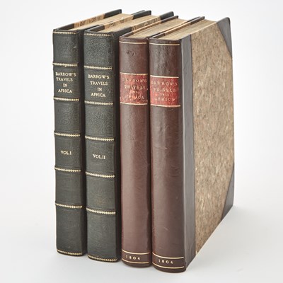 Lot 187 - The first and second editions of Barrow's Travels into the Interior of Southern Africa