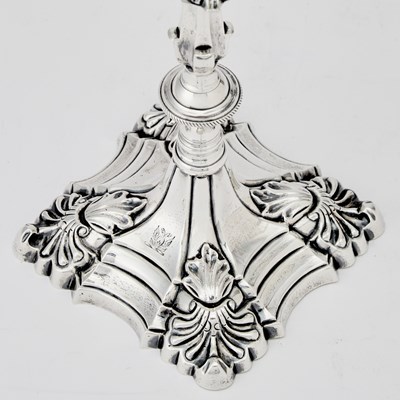 Lot 79 - Pair of George III Sterling Silver Candlesticks